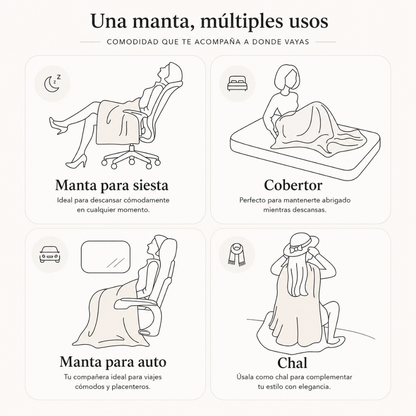 PONCHO – Suavidad y comodidad para descansar en cualquier lugar