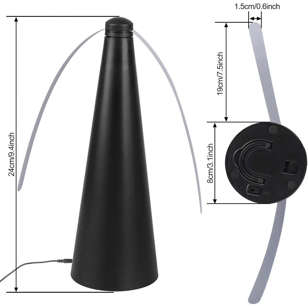 MOSQUERO TIPO VENTILADOR – Mantén a raya a los insectos sin químicos ni ruido