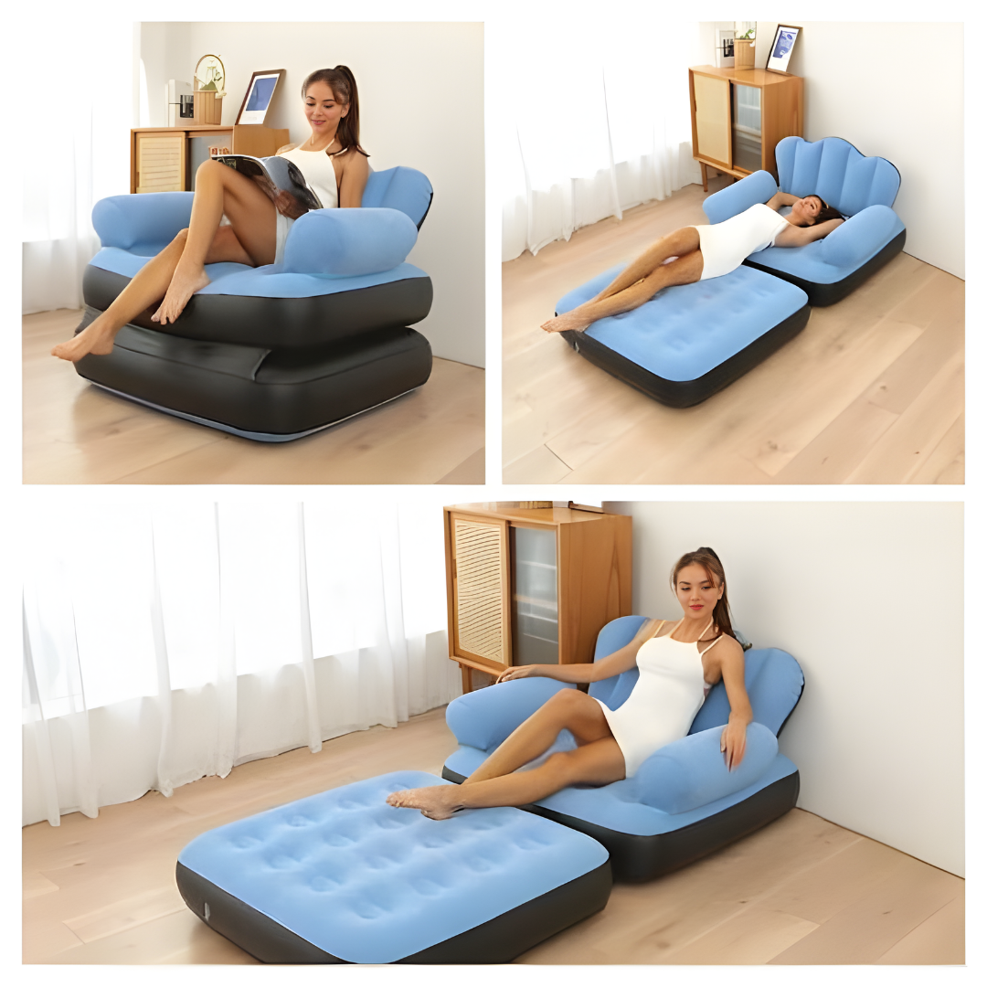 SILLÓN INFLABLE MULTIFUNCIONAL – Comodidad portátil donde quieras