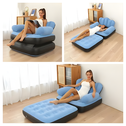 SILLÓN INFLABLE MULTIFUNCIONAL – Comodidad portátil donde quieras