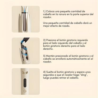 RIZADORA AUTOMÁTICA – Rizos definidos, estilo profesional y acabado perfecto sin esfuerzo