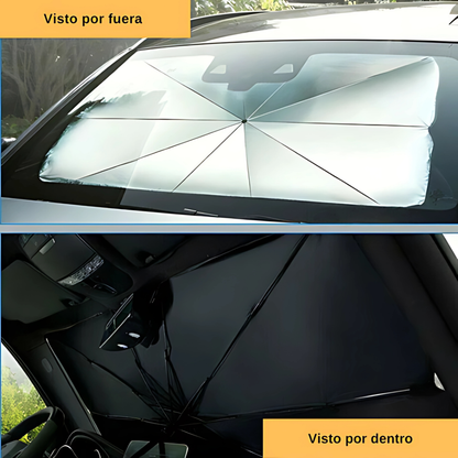 PARAGUAS DE PARASOL DE AUTO — Menos calor y más comodidad al subirte