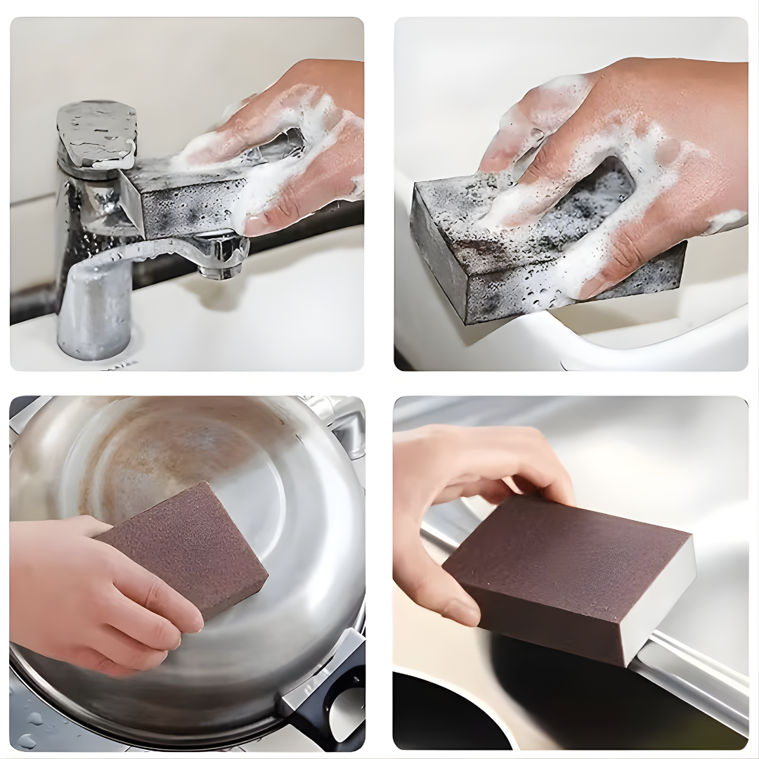 ESPONJA DE ARENA PARA LIMPIAR OLLAS (PACK X3) – Limpieza profunda, elimina grasa difícil y deja tus utensilios como nuevos
