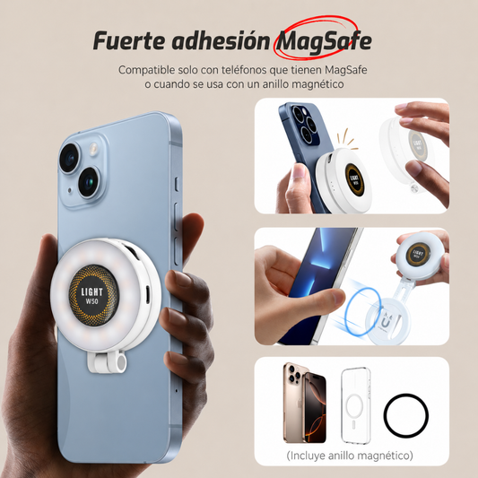 ARO DE LUZ MAGNÉTICO — Haz que tus videos se vean más profesionales en segundos