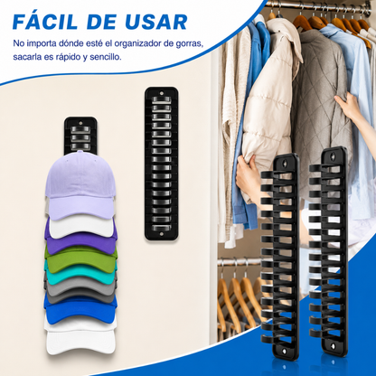 ORGANIZADOR DE GORRAS (PACK*2) — Todas tus gorras a la vista, sin desorden