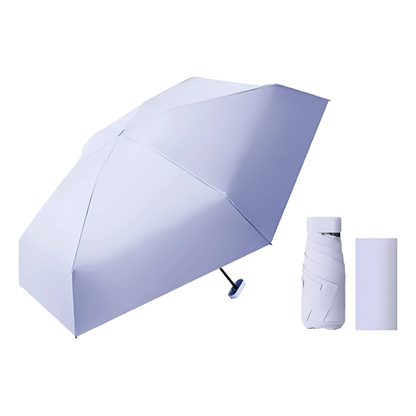 SOMBRILLA COMPACTA DE BOLSILLO – Protección solar y contra lluvia en tamaño de bolsillo