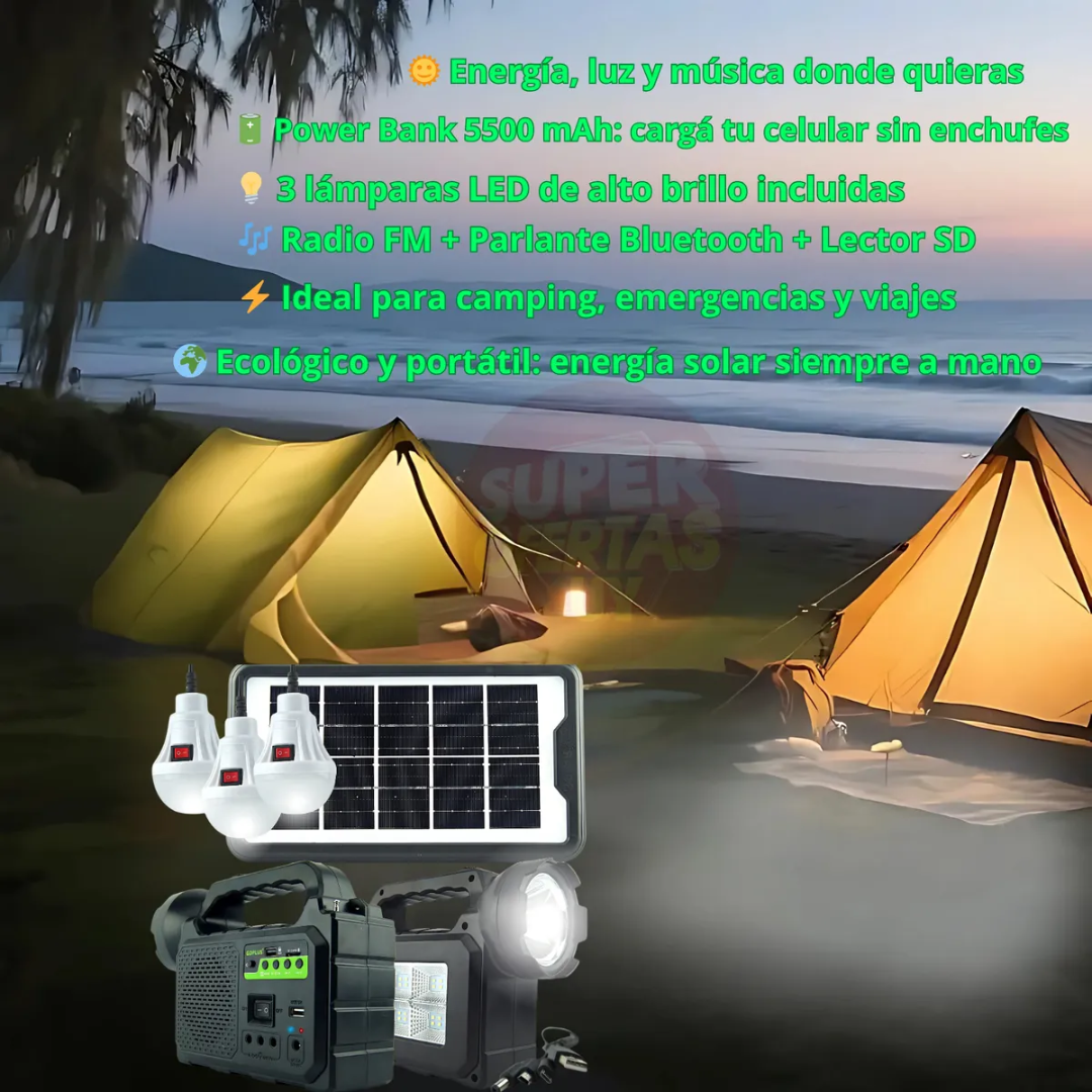 KIT DE ILUMINACIÓN SOLAR – Energía, luz y conexión donde la necesites