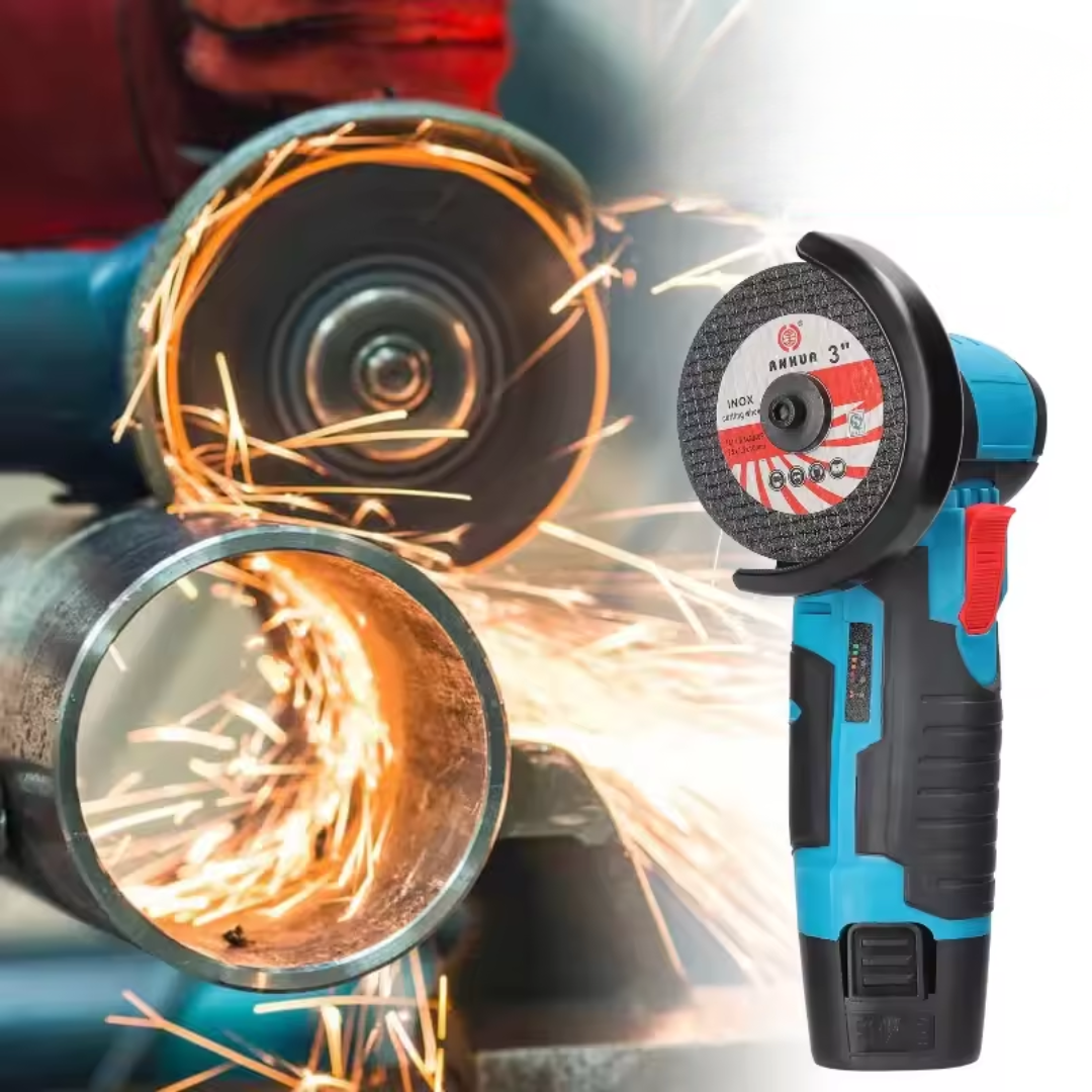 ESMERIL INALÁMBRICO – Corta, pule y desbarba metal, madera y más desde cualquier rincón de tu casa — sin cables ni complicaciones