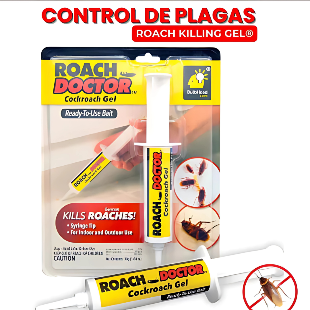 GEL ANTI-CUCARACHA (PACK X2) - Elimina las cucarachas de tu hogar de forma rápida y efectiva