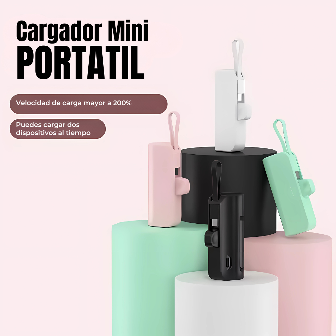 MINI POWER BANK 22.5 W – Carga rápida al instante, sin cables ni enredos