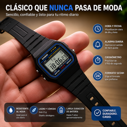 RELOJ CASIO F-91W – El clásico que nunca falla