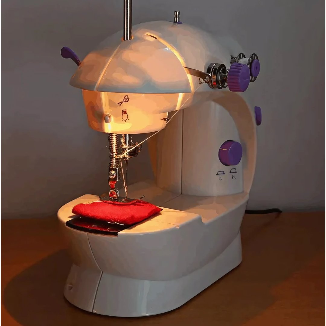 MINI MAQUINA DE COSER - Remienda al instante sin complicaciones ni enredos.