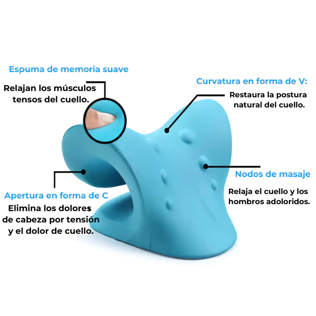 ALMOHADA DE TRACCION CERVICAL – Alivio profundo, corrección postural y descanso real para tu cuello