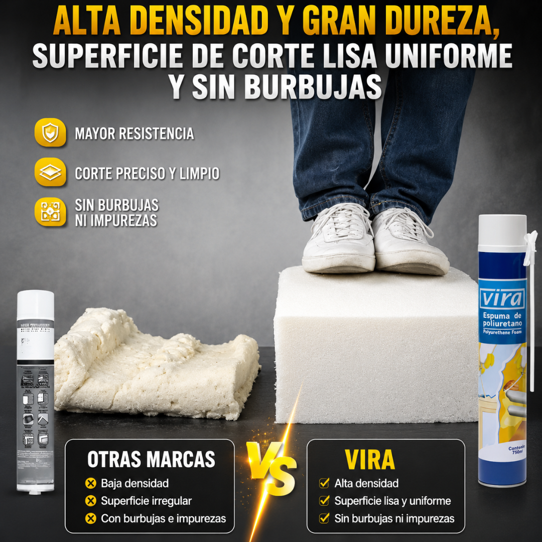 ESPUMA DE POLIURETANO – Sella, rellena y aísla espacios