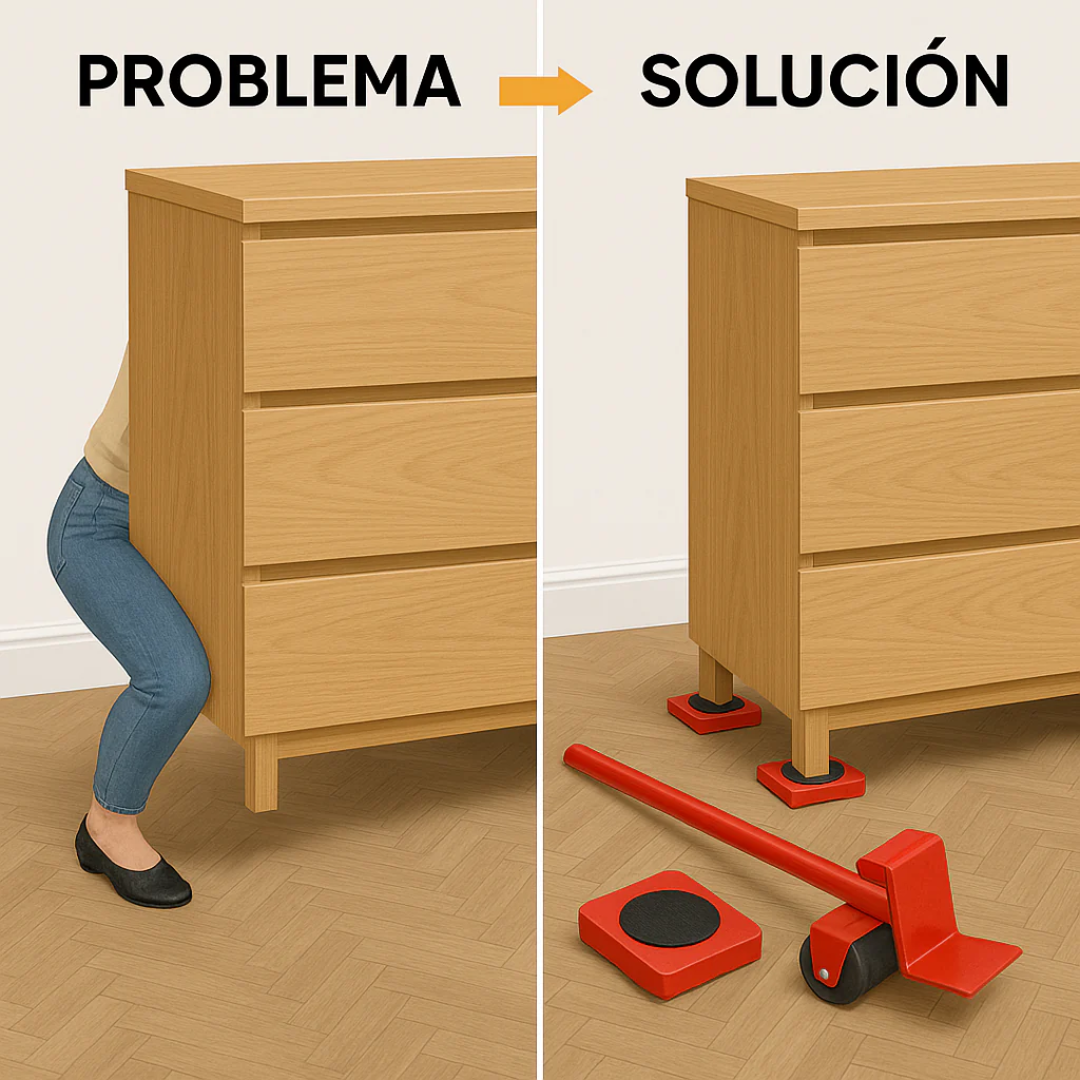 ELEVADOR DE MUEBLES – Levanta camas y neveras fácilmente, sin esfuerzo y sin dañar tu hogar
