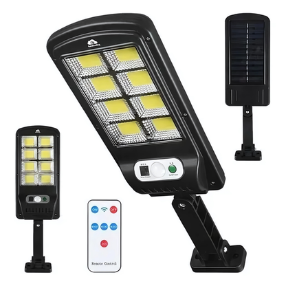LÁMPARA SOLAR LED CON SENSOR  – Ilumina exteriores sin cables ni consumo eléctrico