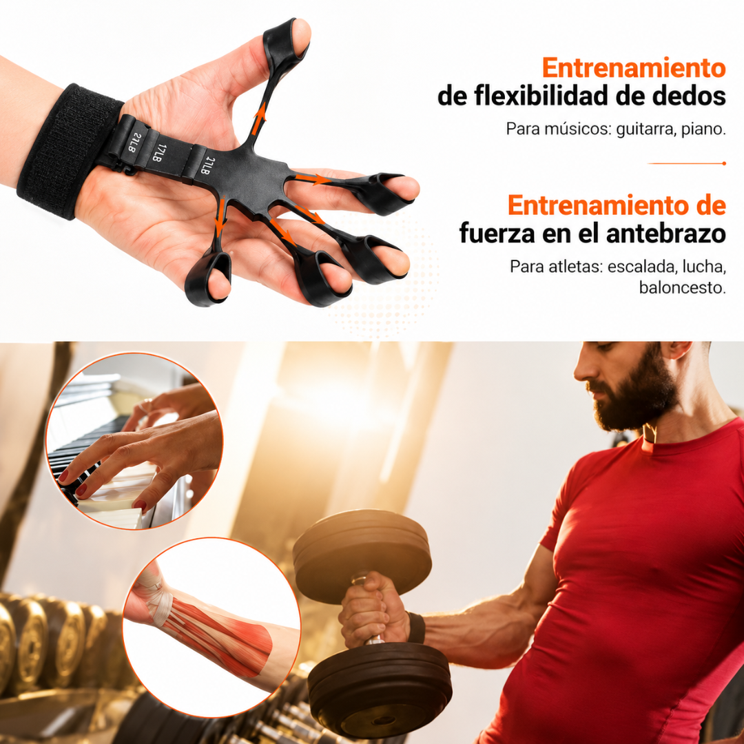 EJERCITADOR DE AGARRE (Pack*2) – Fuerza para manos y antebrazos