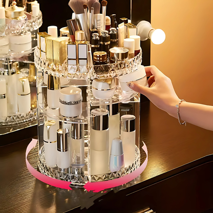 ORGANIZADOR GIRATORIO — Maximiza tu espacio con elegancia 360°
