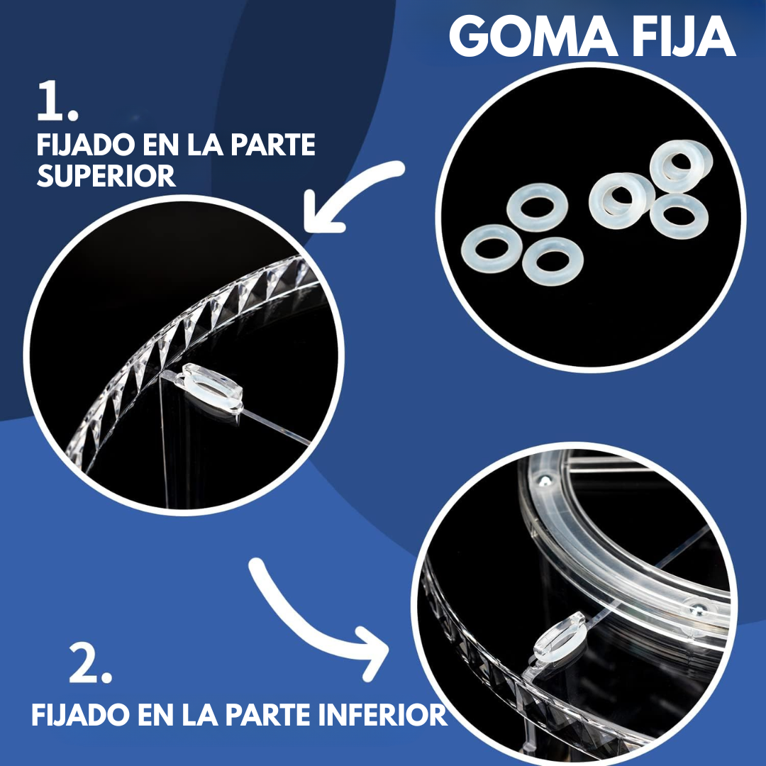 ORGANIZADOR GIRATORIO — Maximiza tu espacio con elegancia 360°