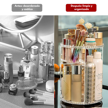ORGANIZADOR GIRATORIO — Maximiza tu espacio con elegancia 360°