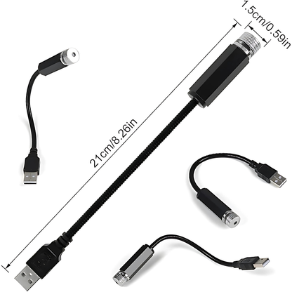 LUZ ESTELAR USB PARA AUTO – Iluminación ambiental premium, estilo elegante y una experiencia de lujo en cada trayecto
