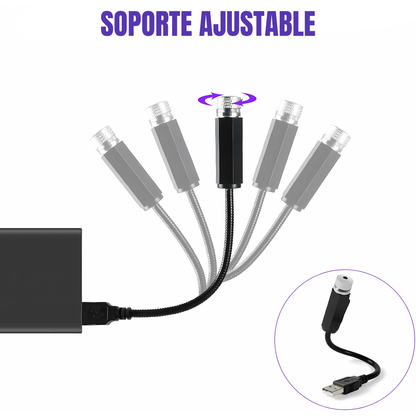 LUZ ESTELAR USB PARA AUTO – Iluminación ambiental premium, estilo elegante y una experiencia de lujo en cada trayecto