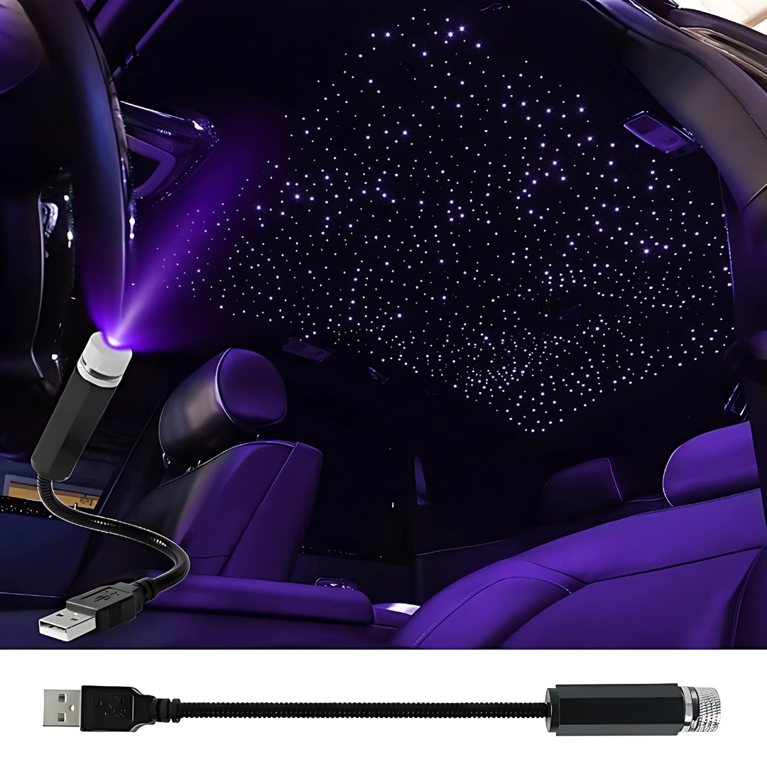 PROYECTOR LED USB — El ambiente de lujo que transforma cada trayecto