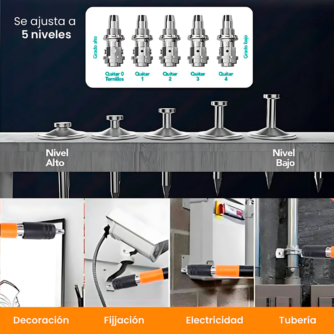 MAQUINA DE CLAVADO – Fijación rápida, sin esfuerzo y trabajos más eficientes