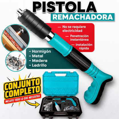 PISTOLA REMACHADORA PROFESIONAL CON KIT COMPLETO – Herramientas listas para trabajar mejor