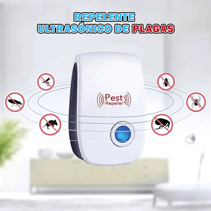 REPELENTE ELECTRONICO - Protección invisible contra insectos molestos, día y noche.