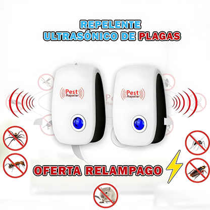 REPELENTE ELECTRONICO - Protección invisible contra insectos molestos, día y noche.