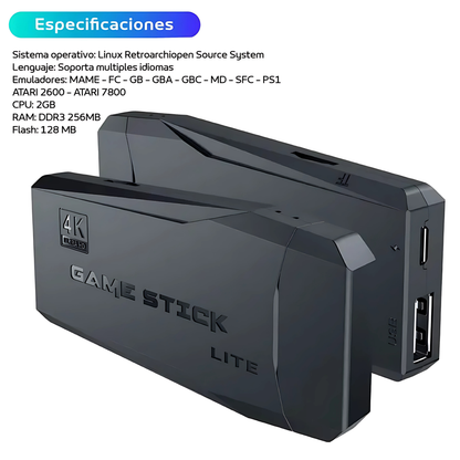 Consola Retro GameStick™ - Tus juegos favoritos… todos juntos y sin cables.