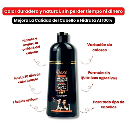 Shampoo BlackDexe - Dile adiós a las canas sin tintes ni químicos agresivos.