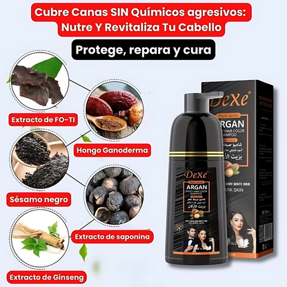 Shampoo BlackDexe - Dile adiós a las canas sin tintes ni químicos agresivos.