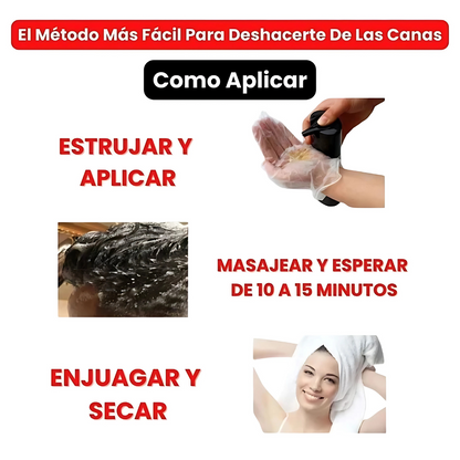 Shampoo BlackDexe - Dile adiós a las canas sin tintes ni químicos agresivos.