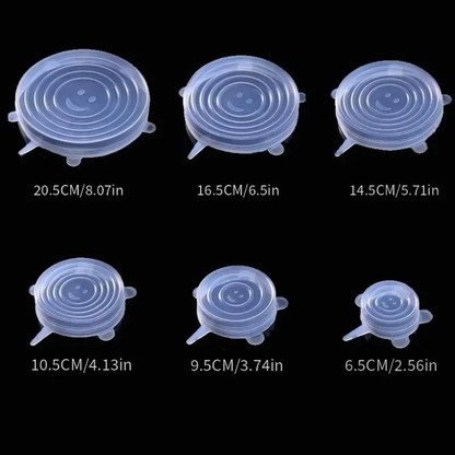 SET DE TAPAS DE SILICONA – Sella, protege y olvídate de los derrames