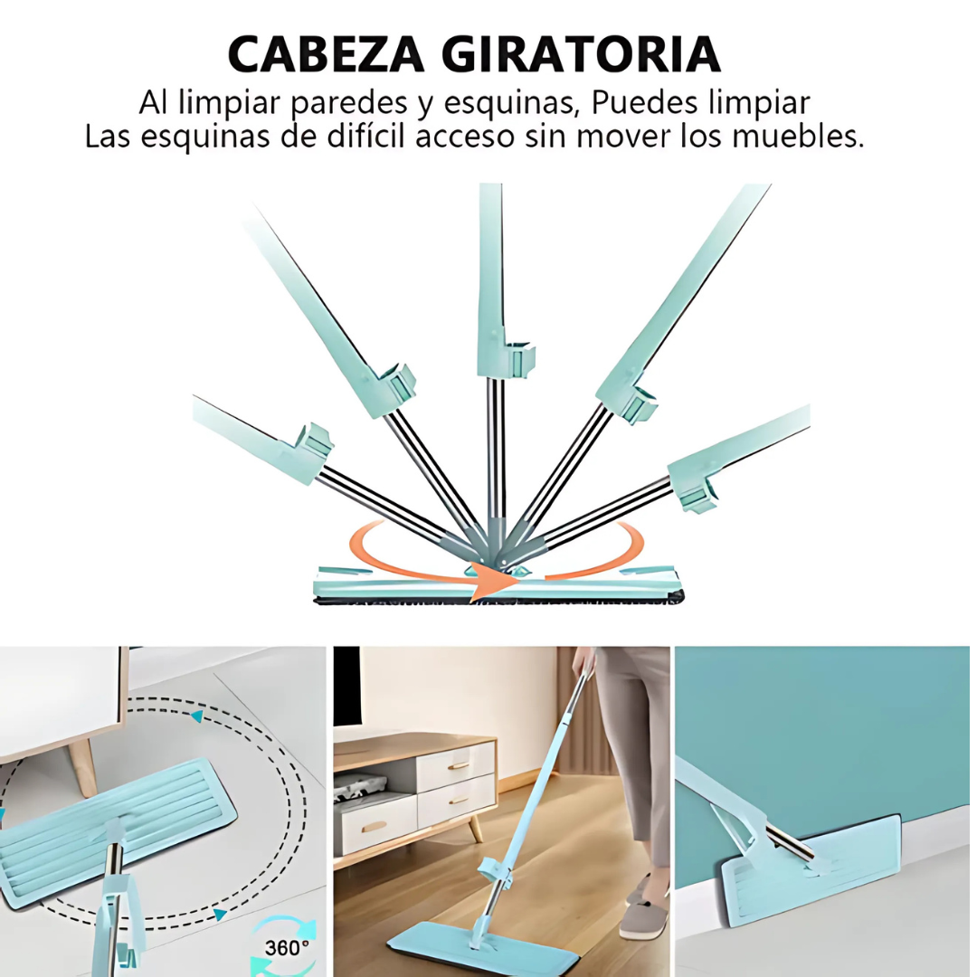 MICRO FIBRA - Gira, limpia y seca en segundos: la forma inteligente de cuidar tu hogar