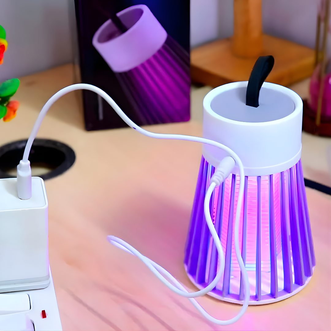 LÁMPARA ELÉCTRICA MATA MOSQUITOS – Protección silenciosa, noches tranquilas y cuidado para los más pequeños