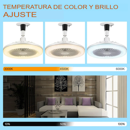 VENTILADOR LAMPARA – Frescura inmediata, iluminación integrada y comodidad en cualquier espacio